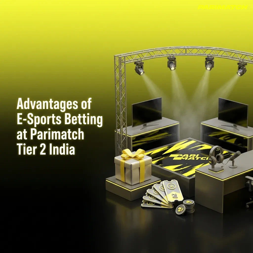 Infographic listing Parimatch India esports betting perks: INR payments, strong odds, mobile app, 24/7 support, esports bonuses