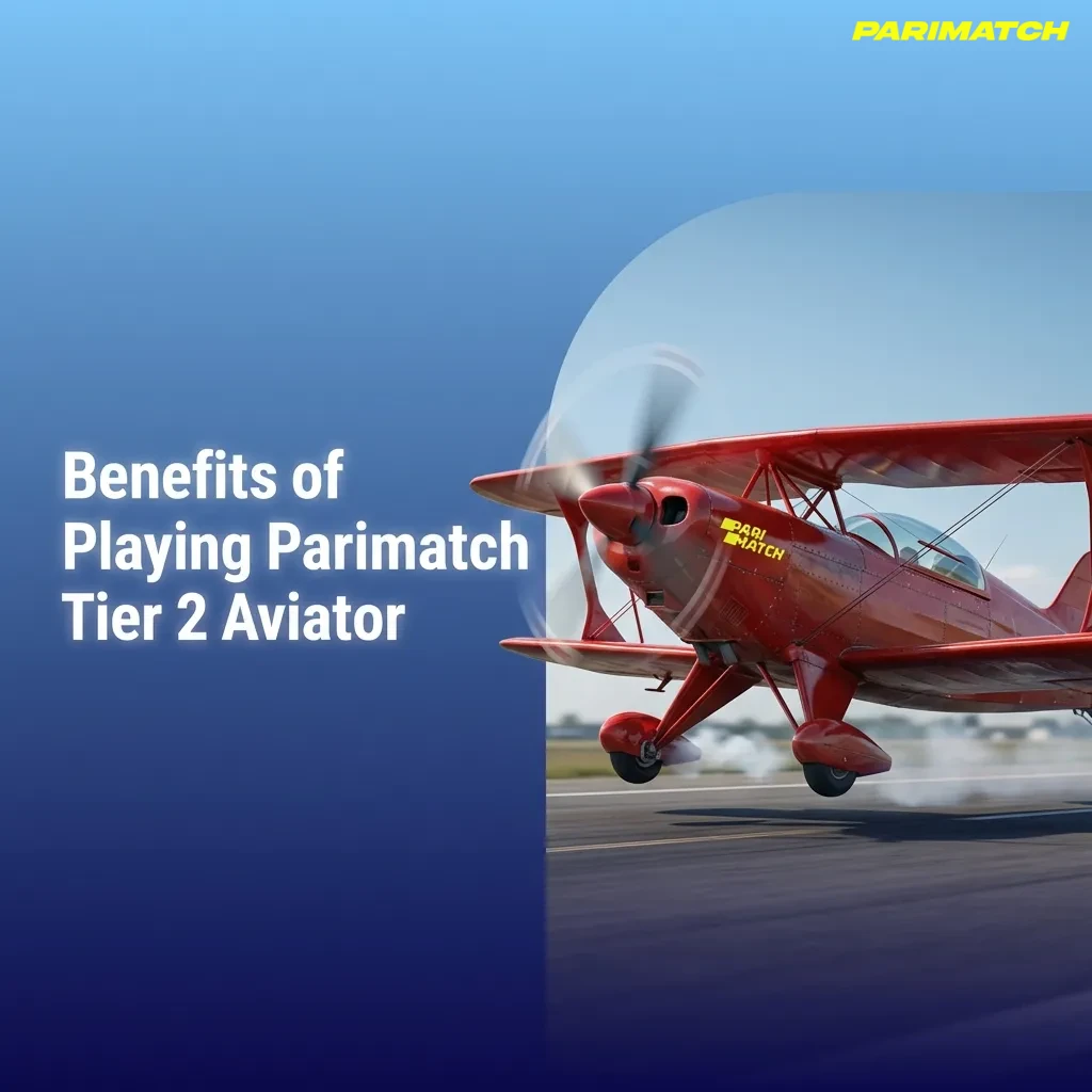 Infographic listing Parimatch Tier 2 Aviator benefits: fast crash rounds, Indian payments, mobile app, bonus, live stats.