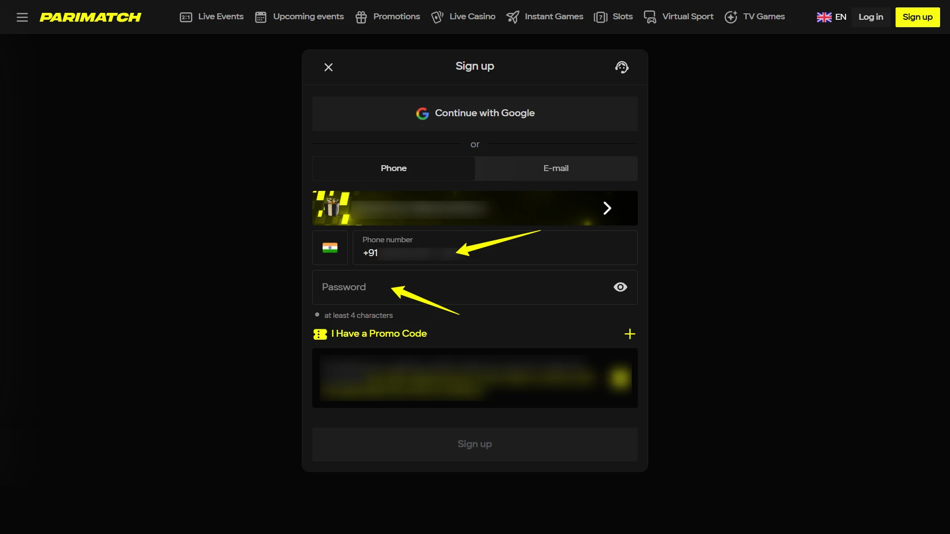 Provide personal details.