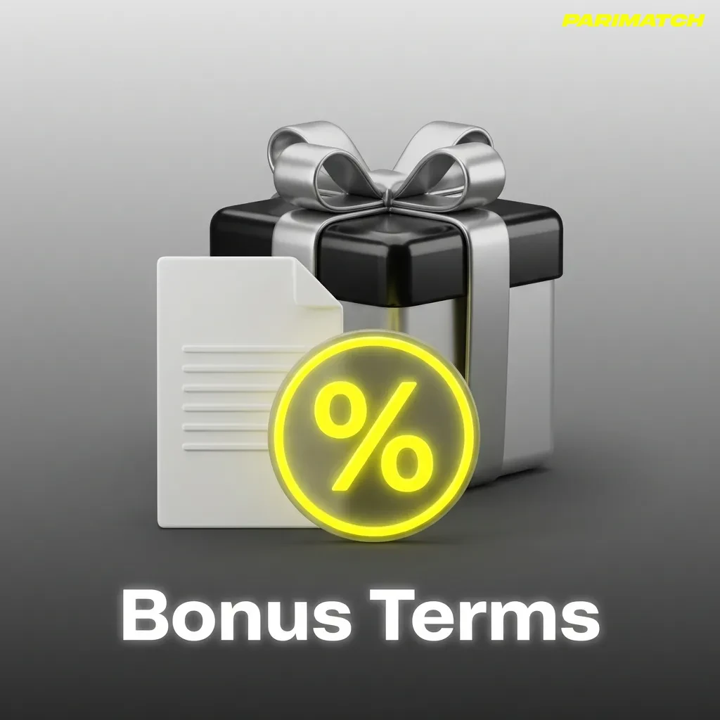 Graphic titled “Bonus Terms” summarizing rules, wagering requirements, and conditions for online betting promotions.