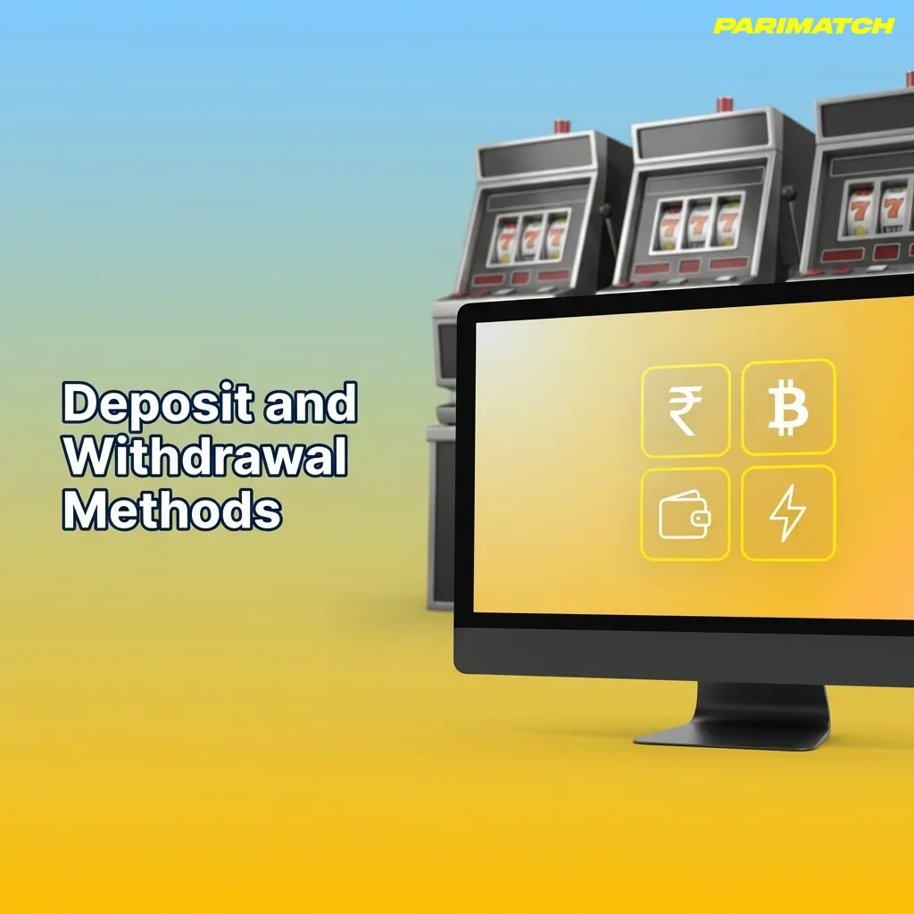 Icons of UPI, PayTM, PhonePe, Google Pay, cards, and bank transfer showing Indian rupee deposit and withdrawal options