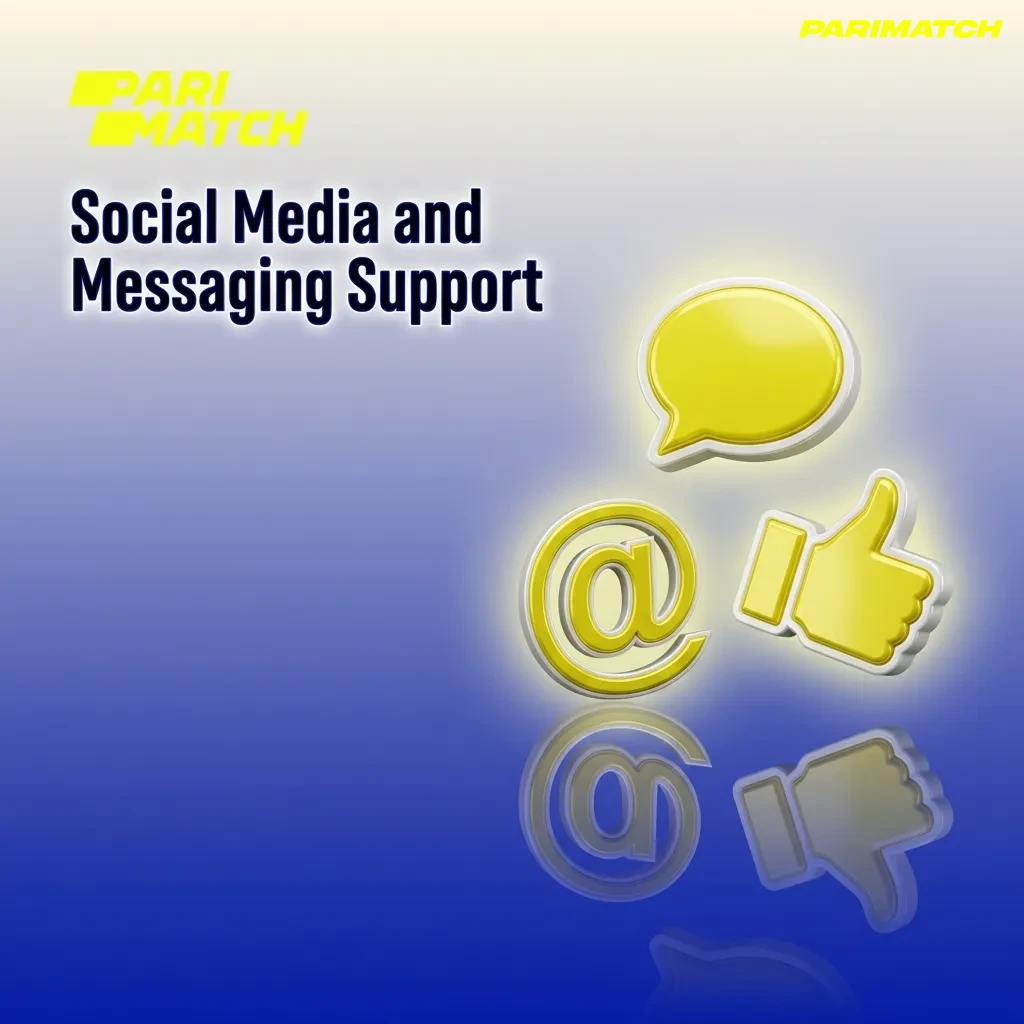 Illustration of phone with WhatsApp, Telegram, Messenger, and X icons, symbolizing quick customer support via social apps