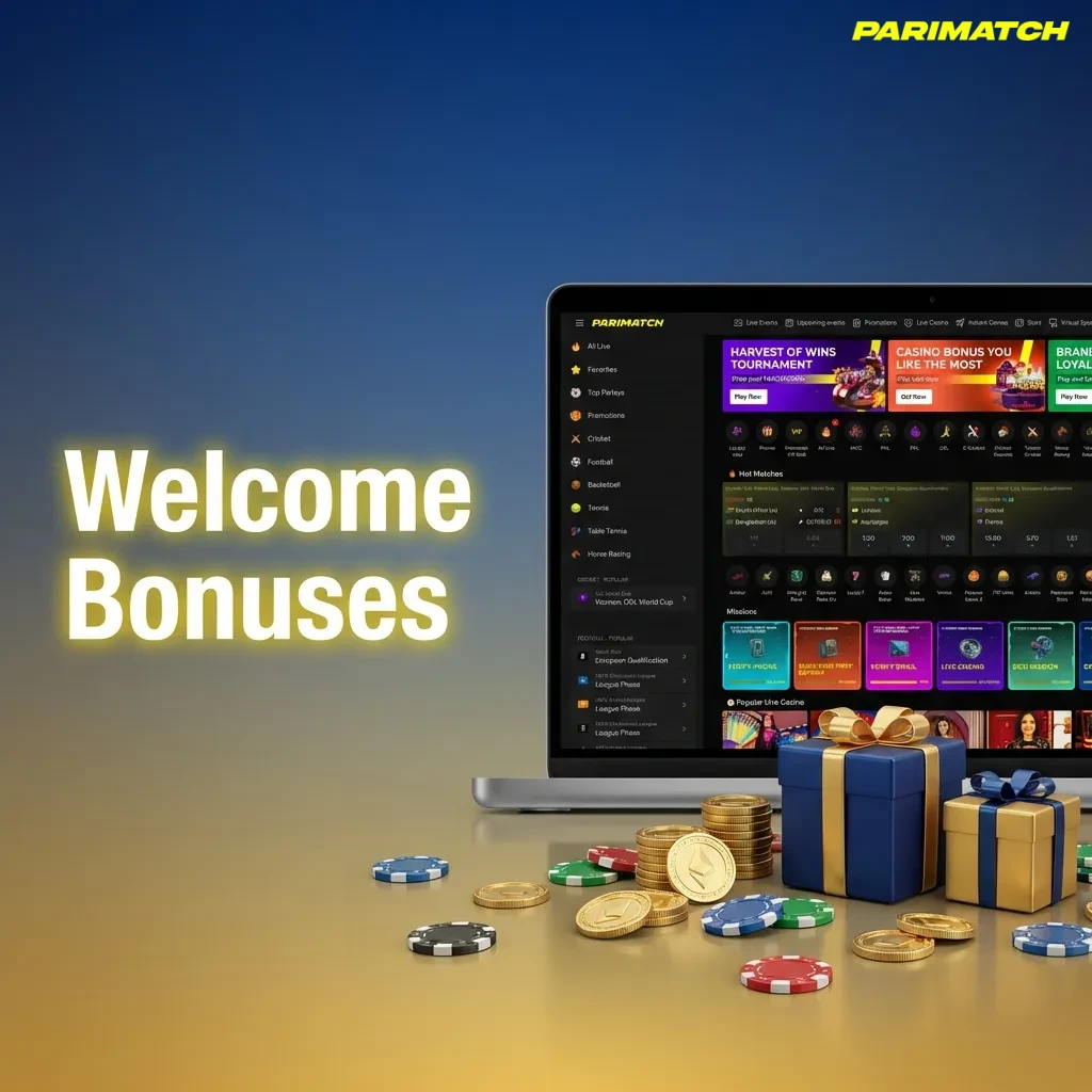 Promotional banner showing 150% welcome bonus up to ₹30,000 for new casino and sports betting players