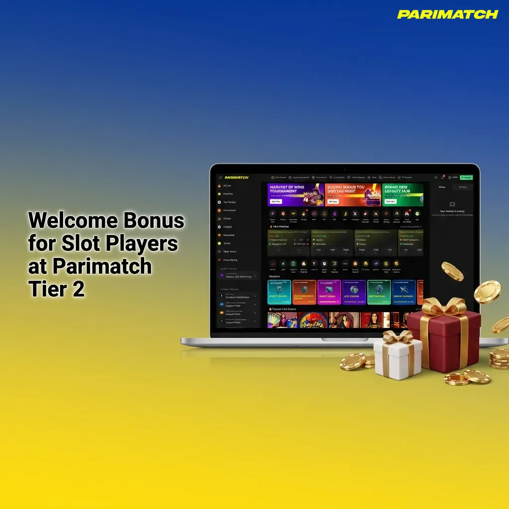 Parimatch Tier 2 promo banner showing 150% slot welcome bonus up to ₹30,000 with reels and free spins graphics
