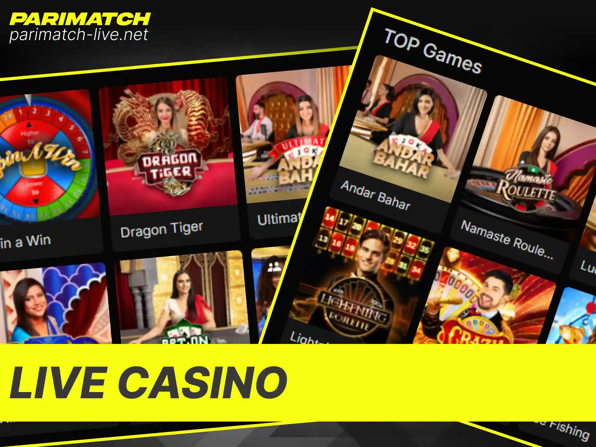 Immerse yourself in live dealer games for an authentic casino experience at Parimatch.